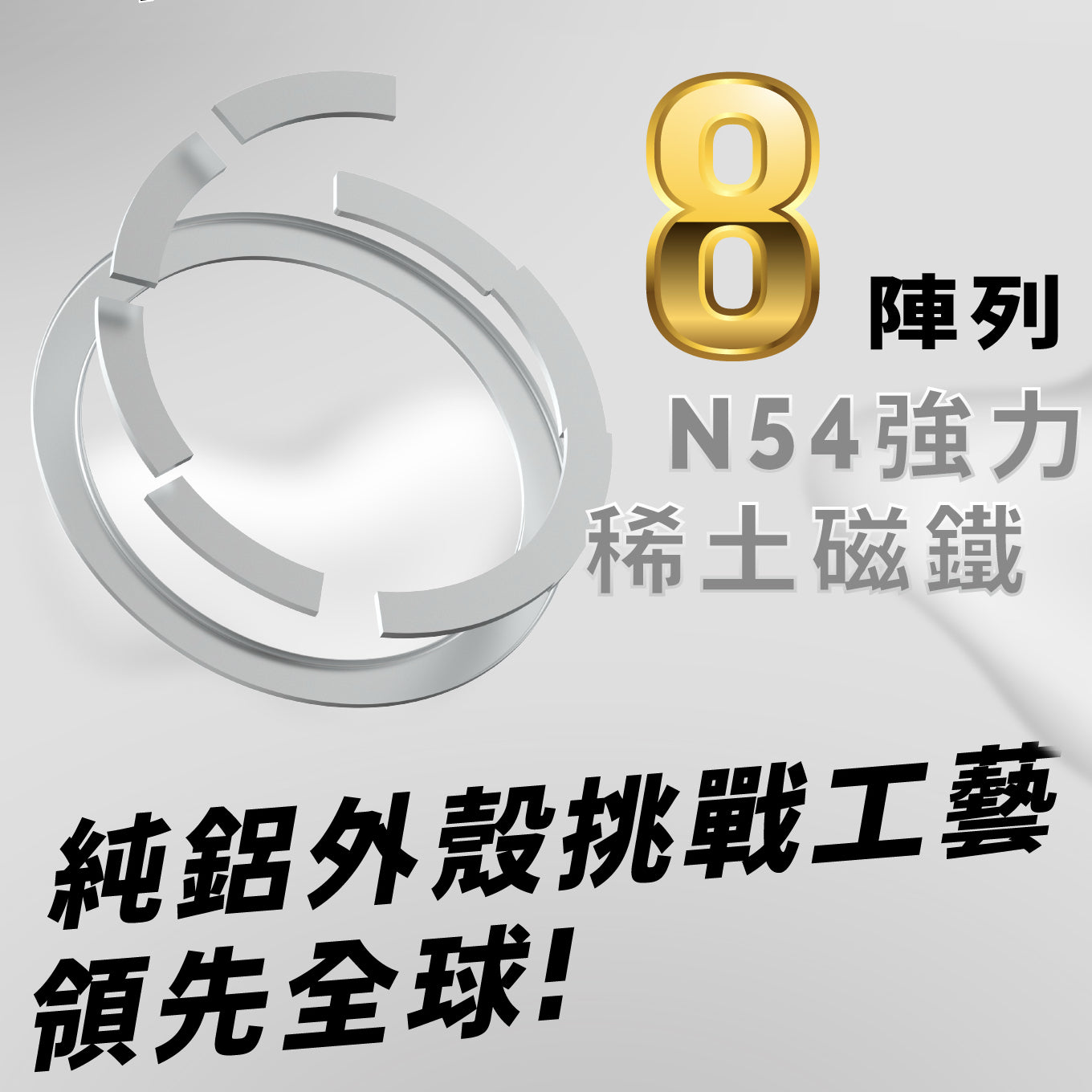 【新品限時優惠】PGENE x ALLite 八重定位無限鋁強力磁吸環